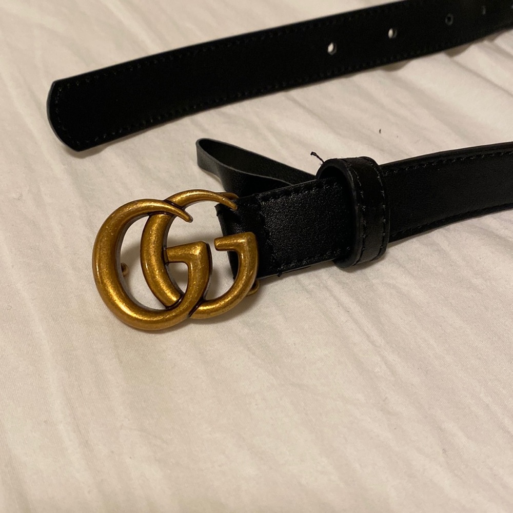 Gucci classic vintage style leather belt women size small